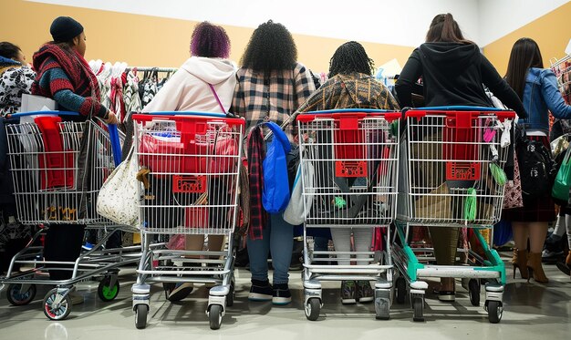A Black Friday Photo Featuring Shoppers Taking Advantage