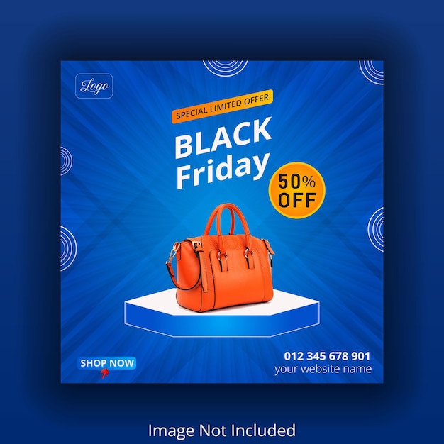 Photo black friday product sales social media post sales flyer