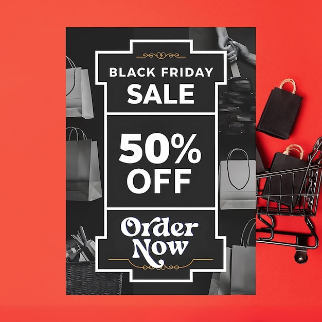 black friday promotion sale template generated by ai