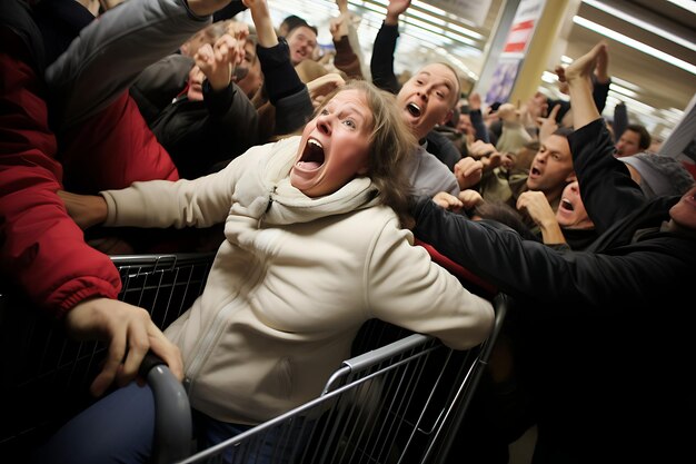 Photo black friday retail madness unleashed