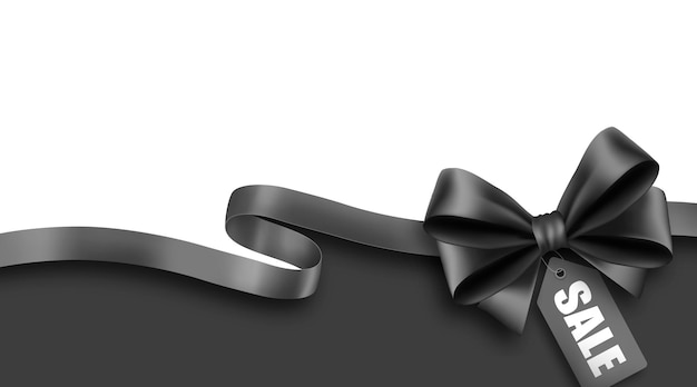 Black Friday Ribbon with SALE tag