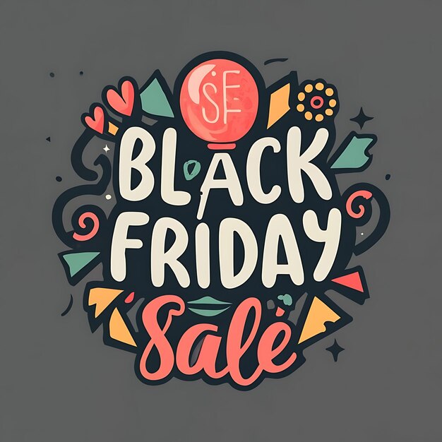 Photo black friday sale extravaganza get ready for huge discounts logo art for businesses