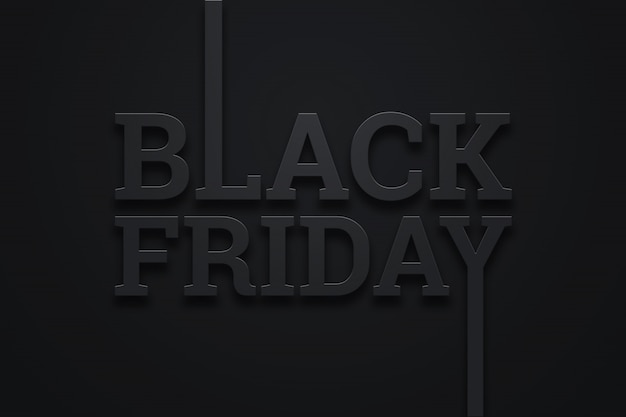 Black Friday sale lettering illustration