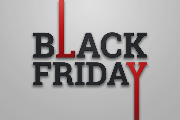 Black Friday sale lettering illustration