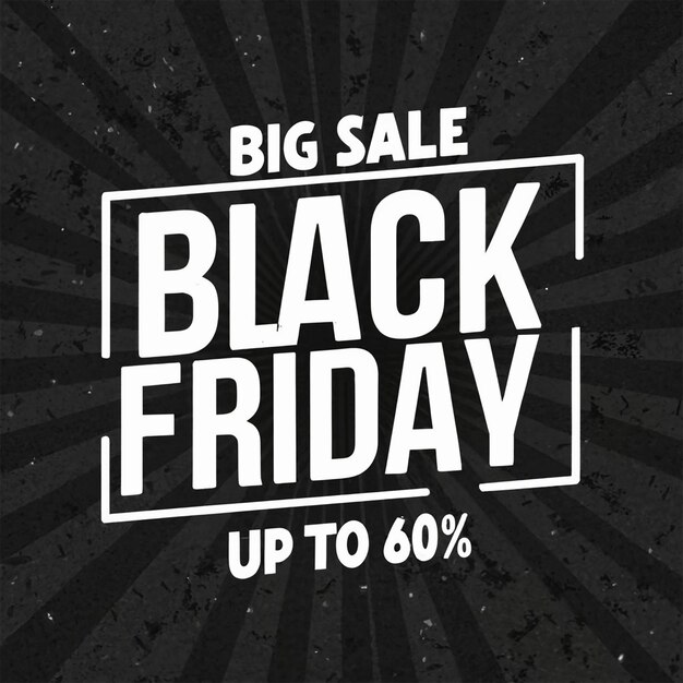 Black Friday sale offer poster or banner