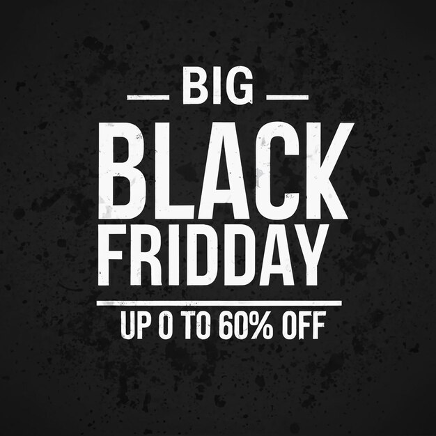 Black Friday sale offer poster or banner