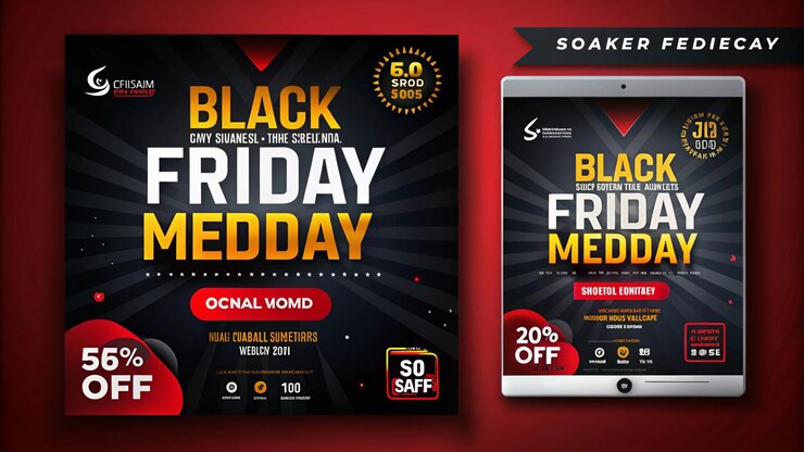 Photo a black friday sale poster for black friday friday