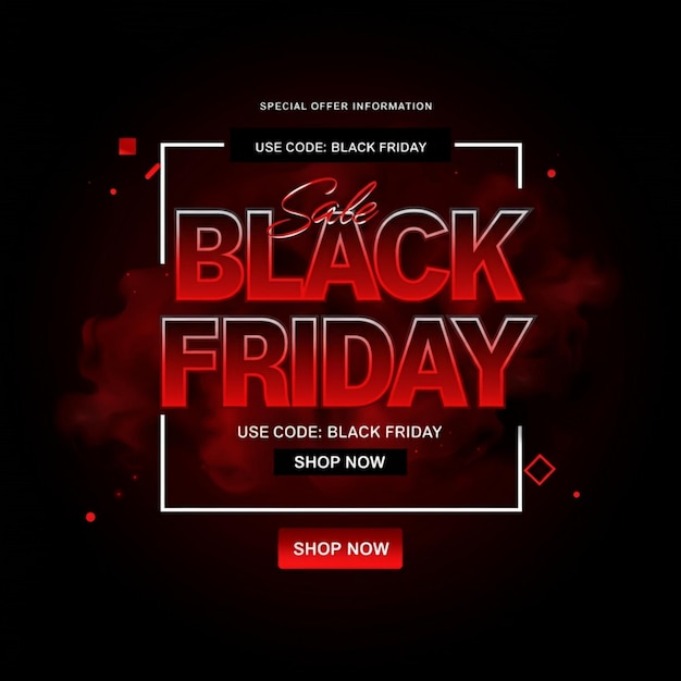 Photo a black friday sale poster for black friday