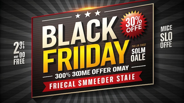 a black friday sale sign that says black friday on it