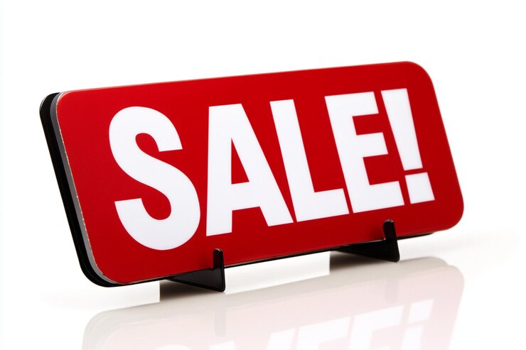 Photo a black friday sale sign on a white background