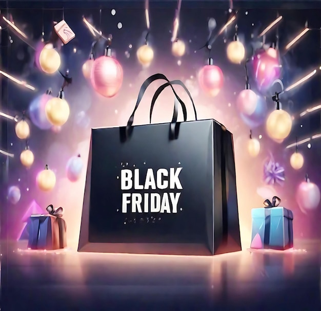 Black Friday shopping bag 2023