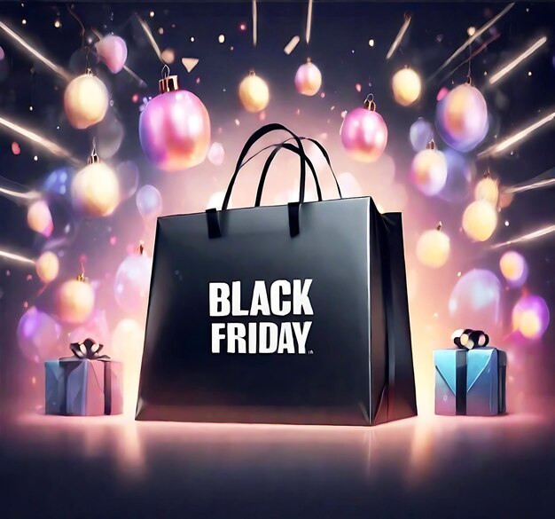 Foto borsa della spesa del black friday 2023