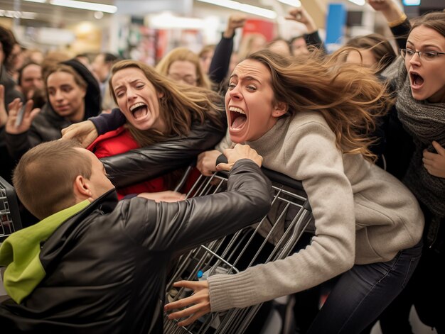 Foto shopping del venerdì nero