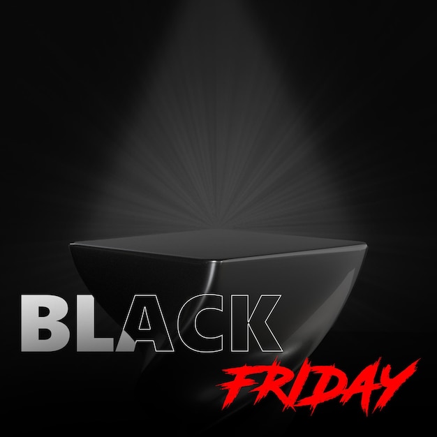 Black friday super sale social media template