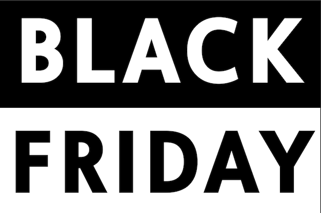 Black friday-uitverkoop en kortingsbanner