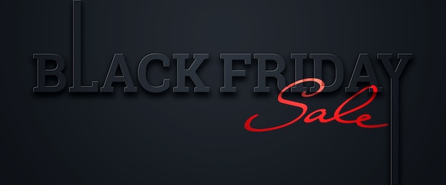 Black Friday verkoop belettering illustratie
