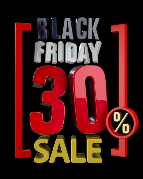 BLACK FRIDAY VERKOOP XX % VERKOOP woord over zwarte achtergrond afbeelding 3D-rendering.