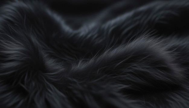 Photo black fur background