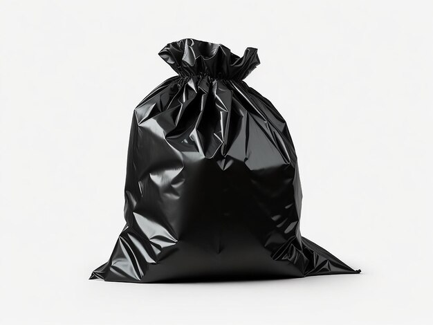 Premium AI Image | black garbage bag isolated on transparent or white ...