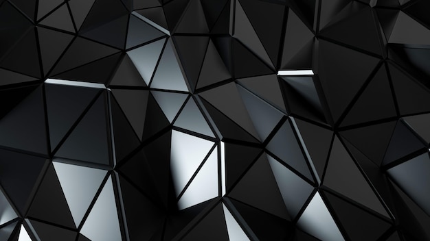 black geometrical shapes background