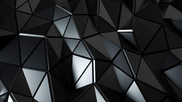 Black geometrical shapes background