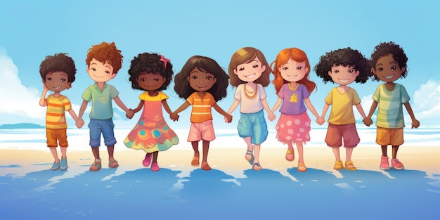 black girl children cartoon