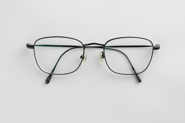 Black glasses isolated