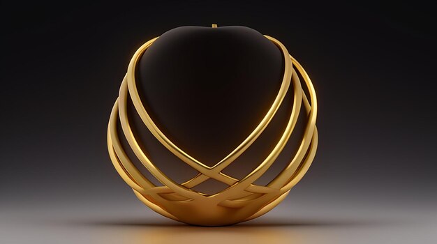 Black and gold 3d gradient background