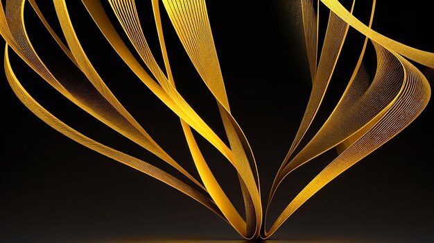 Black and gold 3d gradient background