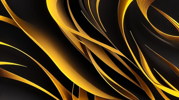 Black and gold 3d gradient background