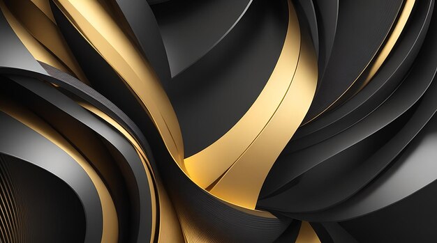 Black and gold 3d gradient background