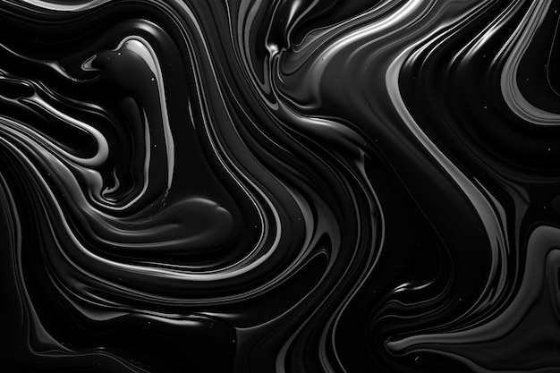 Foto sfondio astratto d'oro nero di marmo pittura d'arte a inchiostro liquido su carta