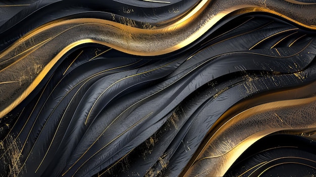 Black and gold abstract background