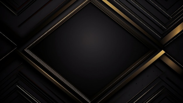 Photo a black and gold background with a black background