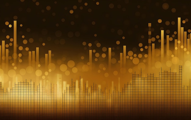 A black and gold background with a black and gold background and the text music.