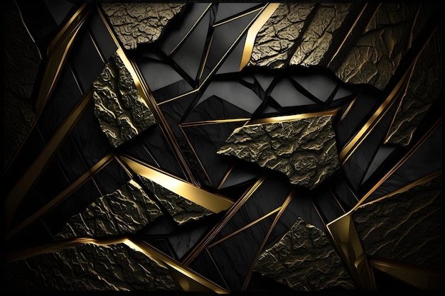 Black and gold background with a black and gold background