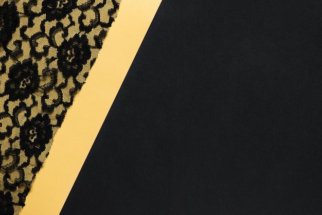 black and gold background with black lace luxury expensive holiday background