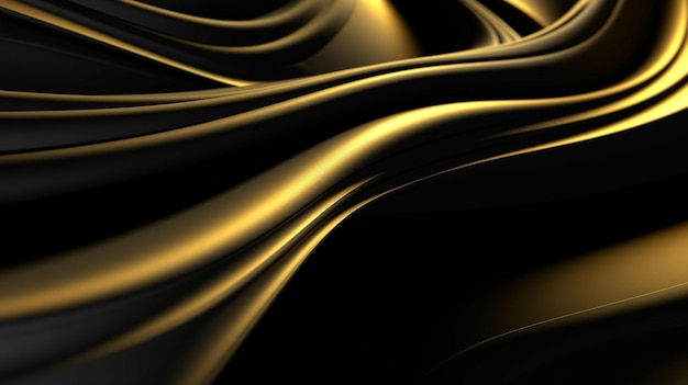 Black and gold background with a gold pattern