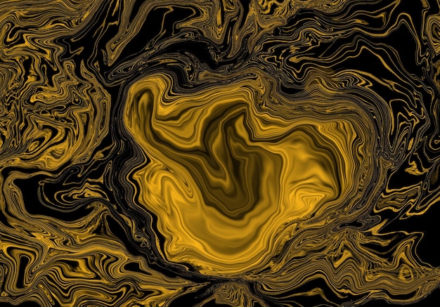 A black and gold background with a gold swirl.