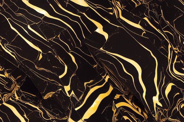 Black and gold background with marble effect seamless