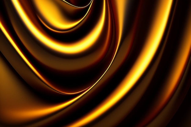 A black and gold background with a swirl in the middle.