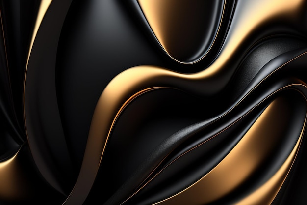 Black and gold fabric background with a black and gold fabric.