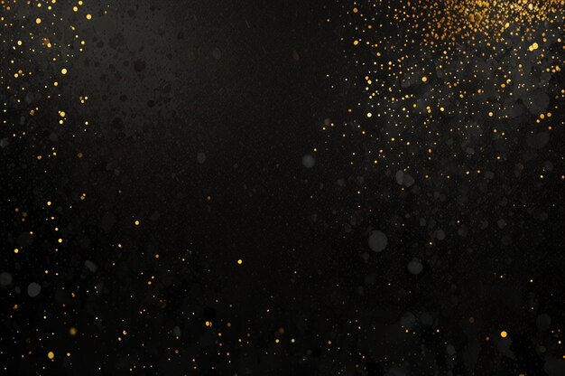 Black and gold glitter background | Premium AI-generated image
