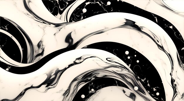 Black and gold liquid marble background