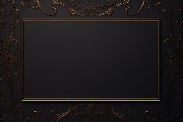 Photo black and gold luxury background with copy space