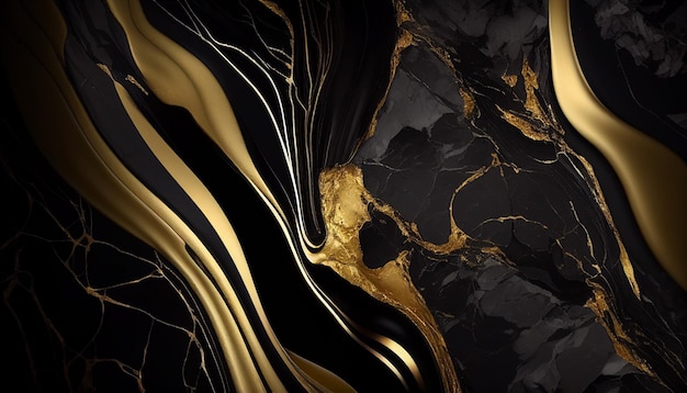 black and gold marble texture, abstract stone background design