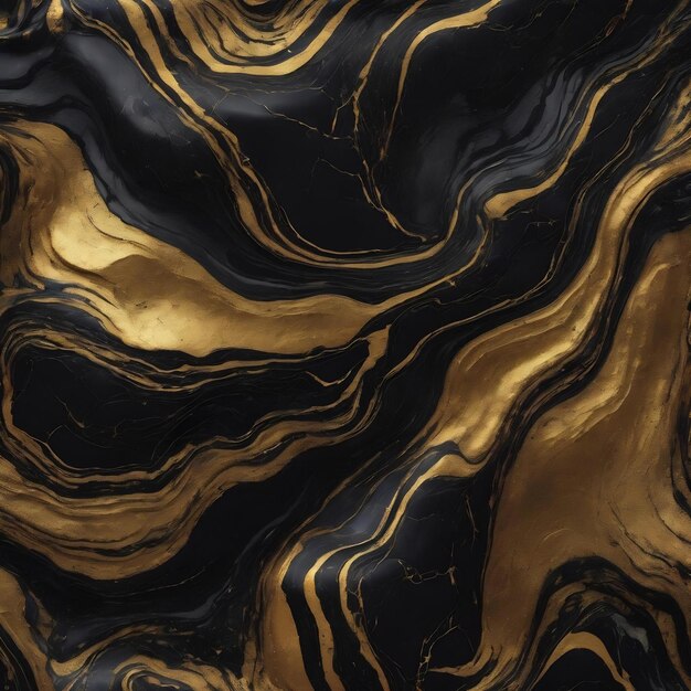 Photo black and gold marble texture