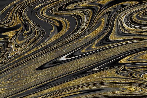 Black and gold marble texture