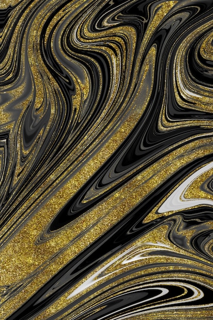 Black and gold marble texture