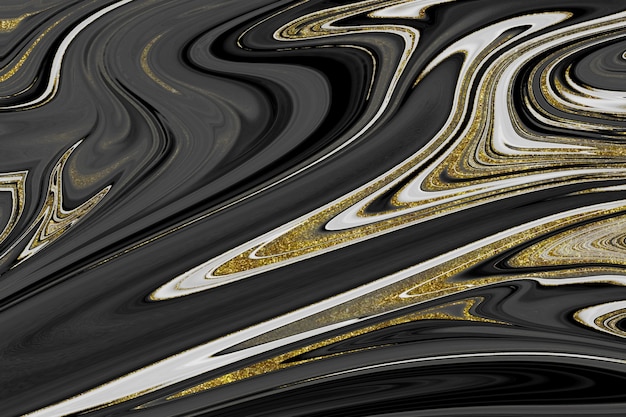 Black and gold marble texture